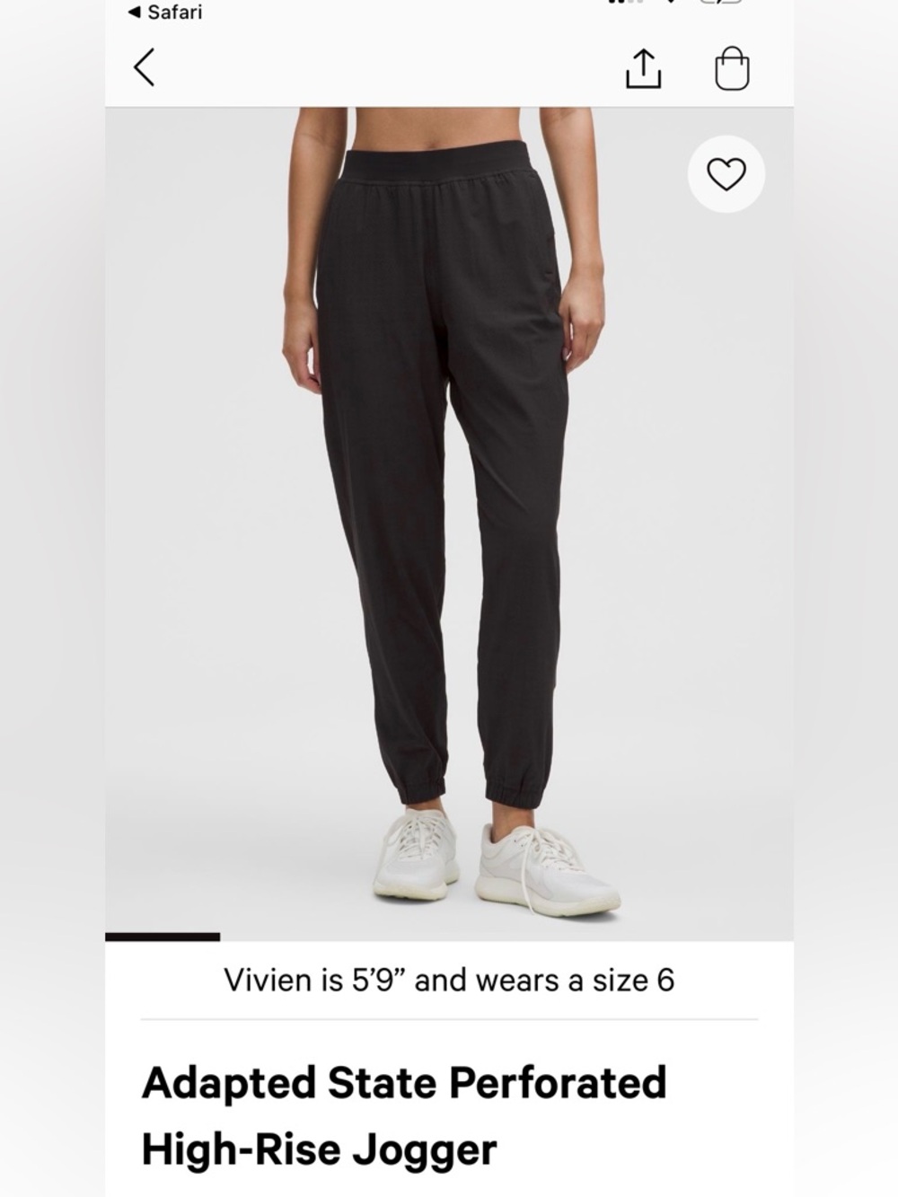 lululemon athletica adapted state black joggers